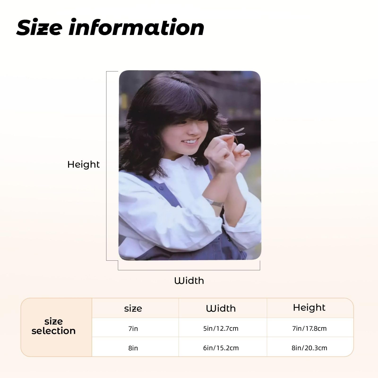 Amazon.co.jp: 中森明菜 写真立て 写真フレーム L版 金属制 卓上フォト